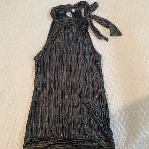 Heart Soul Tops - Heart Soul Metallic Blouse Size Medium
